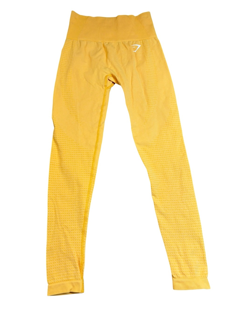 Gymshark Vital Seamless 2.0 Leggings Yellow Marl High Rise Size Small EUC